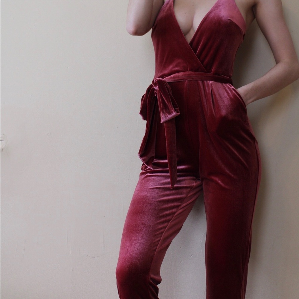 Express Velvet Jumpsuit